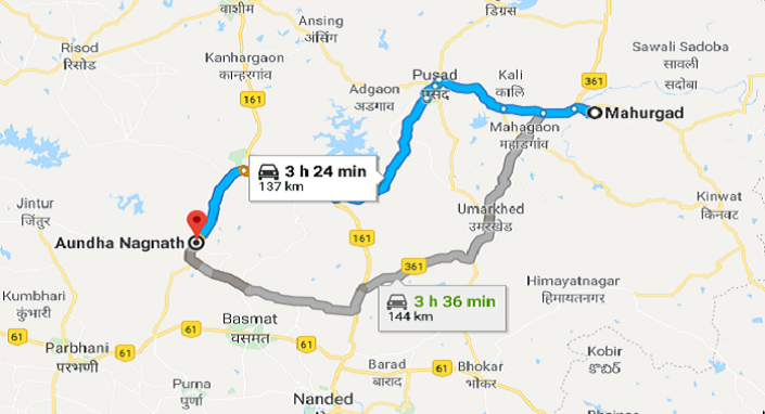 Mahurgad To Aundha Nagnath