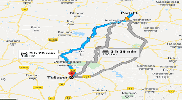 Parli To Tuljapur